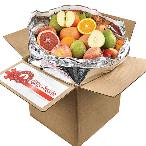 Gourmet Fruit Basket, (20lbs) of Oranges, Pears, Apples, and Grapefruit (32 pieces)